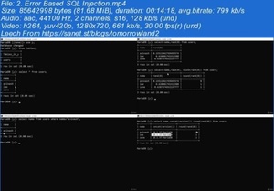 SQL Injections Unlocked - SQLi Web Attacks (Updated 6 - 2021)