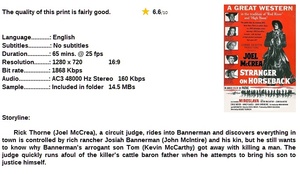 Stranger on Horseback (Western 1955) Joel McCrea 720p