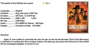 Gone Are the Days (Western 2018) Lance Henriksen 720p BrRip