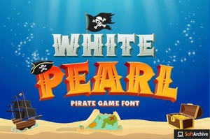 DesignOptimal - White Pearl - Pirate game font
