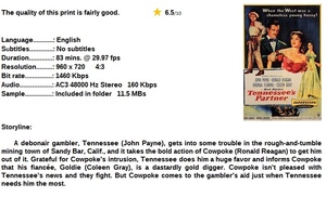 Tennessee's Partner (Western 1955) John Payne 720p