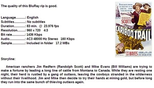 The Cariboo Trail (Western 1950) Randolph Scott 720p BrRip