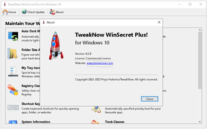 TweakNow WinSecret Plus v4.2 Portable
