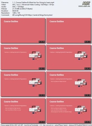 Udemy - PSD to Responsive HTML5 - Beginner to Advanced (2021)