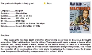 Paratrooper (War Drama 1953) Alan Ladd 720p