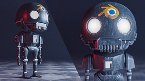 Udemy - Blender: how to create the tiny k-2SO STAR WAR Robot