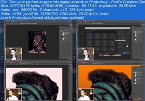 [ FreeCourseWeb ] Skillshare - Turn your portrait images into digital artwork in Photoshop