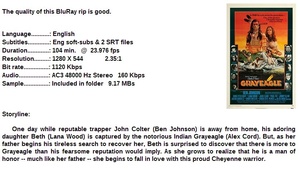 Grayeagle (Western 1977) Ben Johnson 720p BrRip