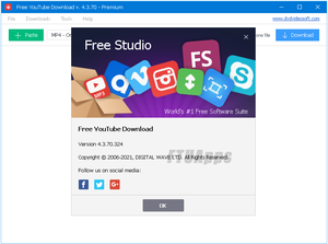 Free YouTube Download v4.3.70.324 Premium Multilingual Portable
