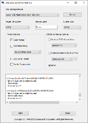 USB Low-Level Format v5.01 | Freeware