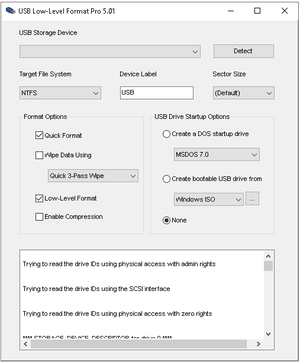 USB Low-Level Format Pro v5.01 Portable