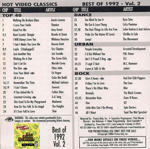 Promo Only Hot Video Classics Best Of 1992 Vol 2 2005 DVD9