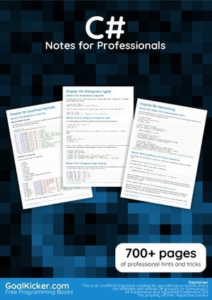 [ FreeCourseWeb ] C# Notes for Professionals - 700 + pages of professional hints and tricks
