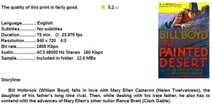 The Painted Desert (Western 1931) William Boyd 720p