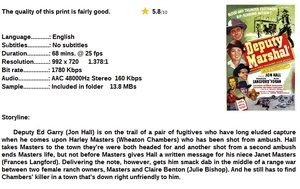 Deputy Marshal (Western 1949) Jon Hall, Frances Langford 720p