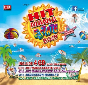 VA - Hit Mania Estate 2019 [4CD] (2019) mp3 320 Kbps [FreeMusicDL]