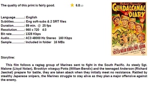 Guadalcanal Diary (War Drama 1943) Preston Foster 720p