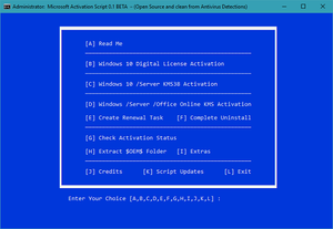 Microsoft Activation Script v0.8 Stable (Office And Windows Activators) {B4tman}