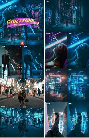 DesignOptimal Graphicriver Artistic Collection Cyberpunk 2 0 Lightroom Preset Mobile Desktop 24632692