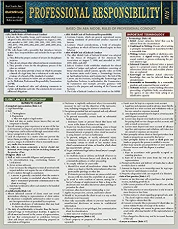 CourseBoat Professional Responsibility 2nd Edition Quick Study Law