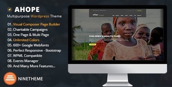 DesignOptimal ThemeForest Nonprofit WordPress Theme Ahope v2 2 9 19843647