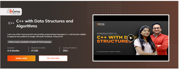 C with Data Structures and Algorithms CodingNinjas