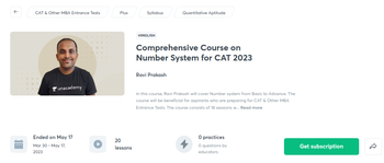Comprehensive Course on Number System for CAT 2023 by Ravi Prakash Unacademy