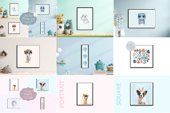 DesignOptimal Poster Mock Ups 4 Files 6772520