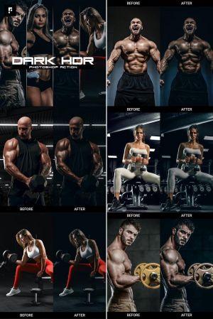 DesignOptimal GraphicRiver Dark HDR Photoshop Action 30936423