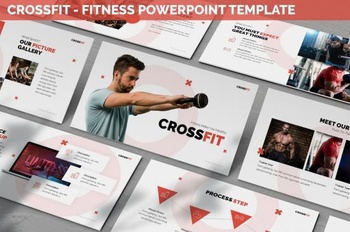DesignOptimal Crossfit Fitness Powerpoint Template