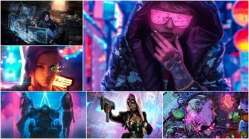 DesignOptimal Collection wallpapers Cyberpunk Pack 2