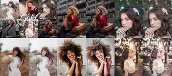 DesignOptimal Creativemarket 10 Lightroom CC Presets Gold 4558129
