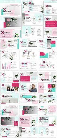 DesignOptimal Colorado Business Powerpoint Template