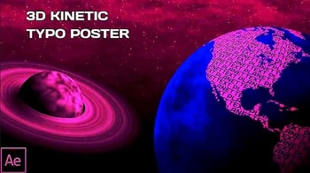 DesignOptimal 3D Kinetic Typo Poster Project for After Effects