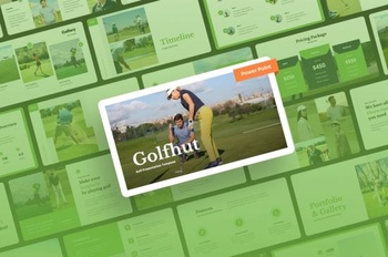 DesignOptimal Golfhut Golf Power Point Presentation