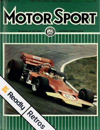 Motor Sport Retros August 1970