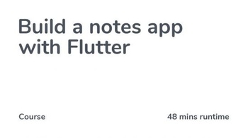 DevCourseWeb Codecourse Build a notes app with Flutter