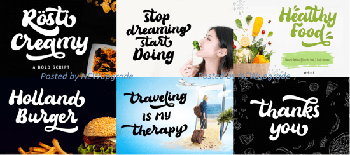 DesignOptimal Rosti Creamy Bold Script Font