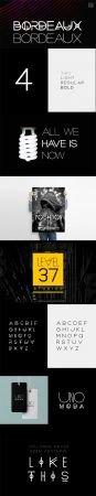 DesignOptimal BORDEAUX Display Font 4 Weights