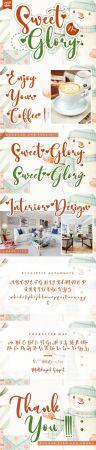 DesignOptimal Sweet Glory Elegant Handwritten Font 2 Weights