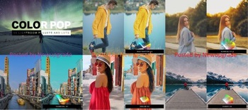 DesignOptimal Creativemarket 50 Color Pop Lightroom Presets LUTs 4579726