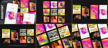 DesignOptimal Gradiyent Instagram Templates 8055336