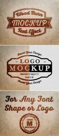 DesignOptimal Branding Iron Text Effect Mockup 315395540