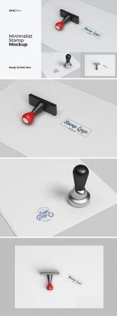 DesignOptimal Minimalist Stamp Mockup