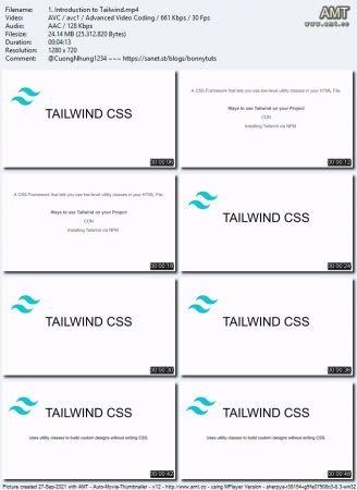 Udemy Tailwind CSS Build and Deploy Responsive Real world Website