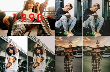 DesignOptimal CreativeMarket 90s Retro Film Presets for Lightroom 6038294