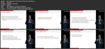 Udemy Power System Economics and Tariff