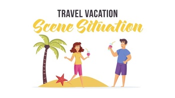 DesignOptimal Videohive Travel vacation Scene Situation 28480061