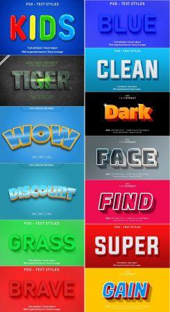 DesignOptimal Psd Editable Text Effect Style Template 12