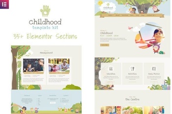 DesignOptimal ThemeForest Childhood Kids v1 0 1 Child Care Center Elementor Template Kit 25908361